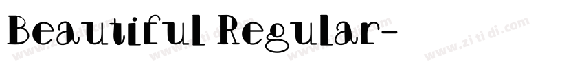 Beautiful Regular字体转换 Beautiful Regular字体转换